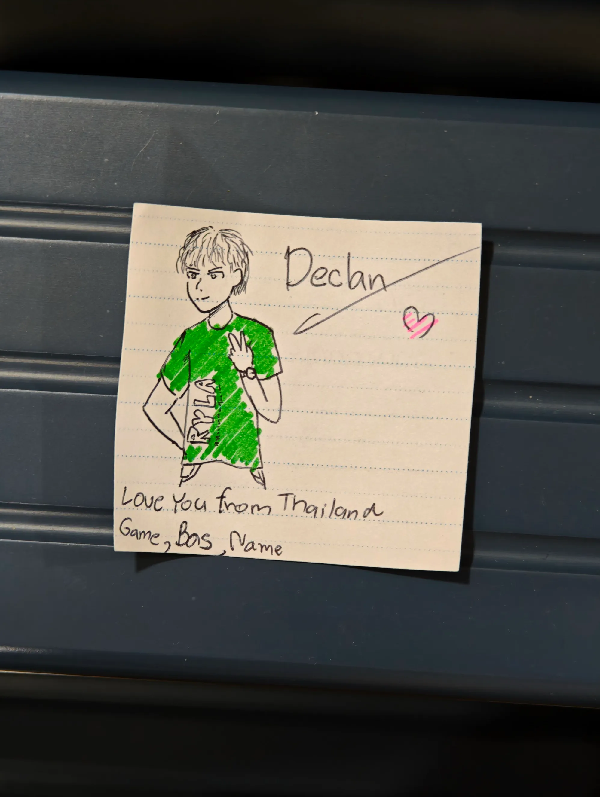 one group of guys drew a picture of me after doing our activity. it’s so sweeeeet