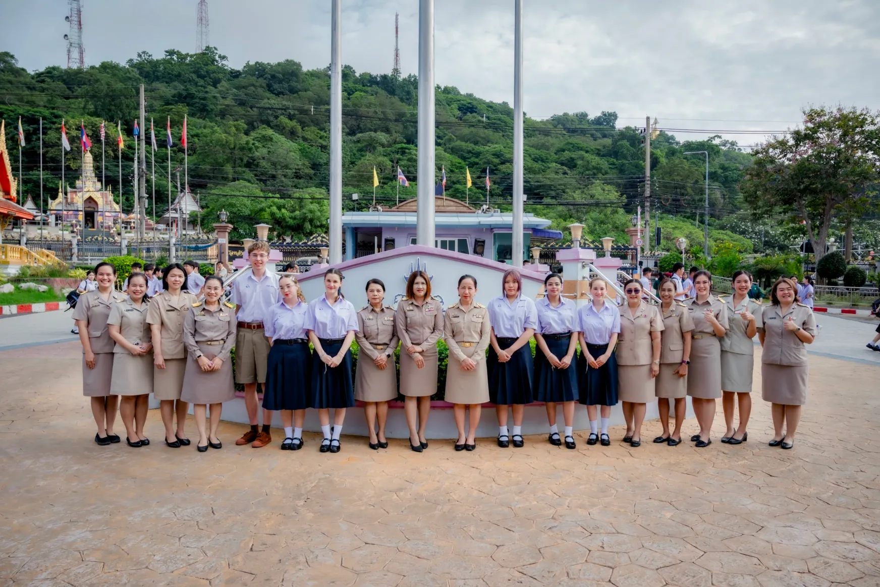 day one of school after introducing ourselves at assembly.