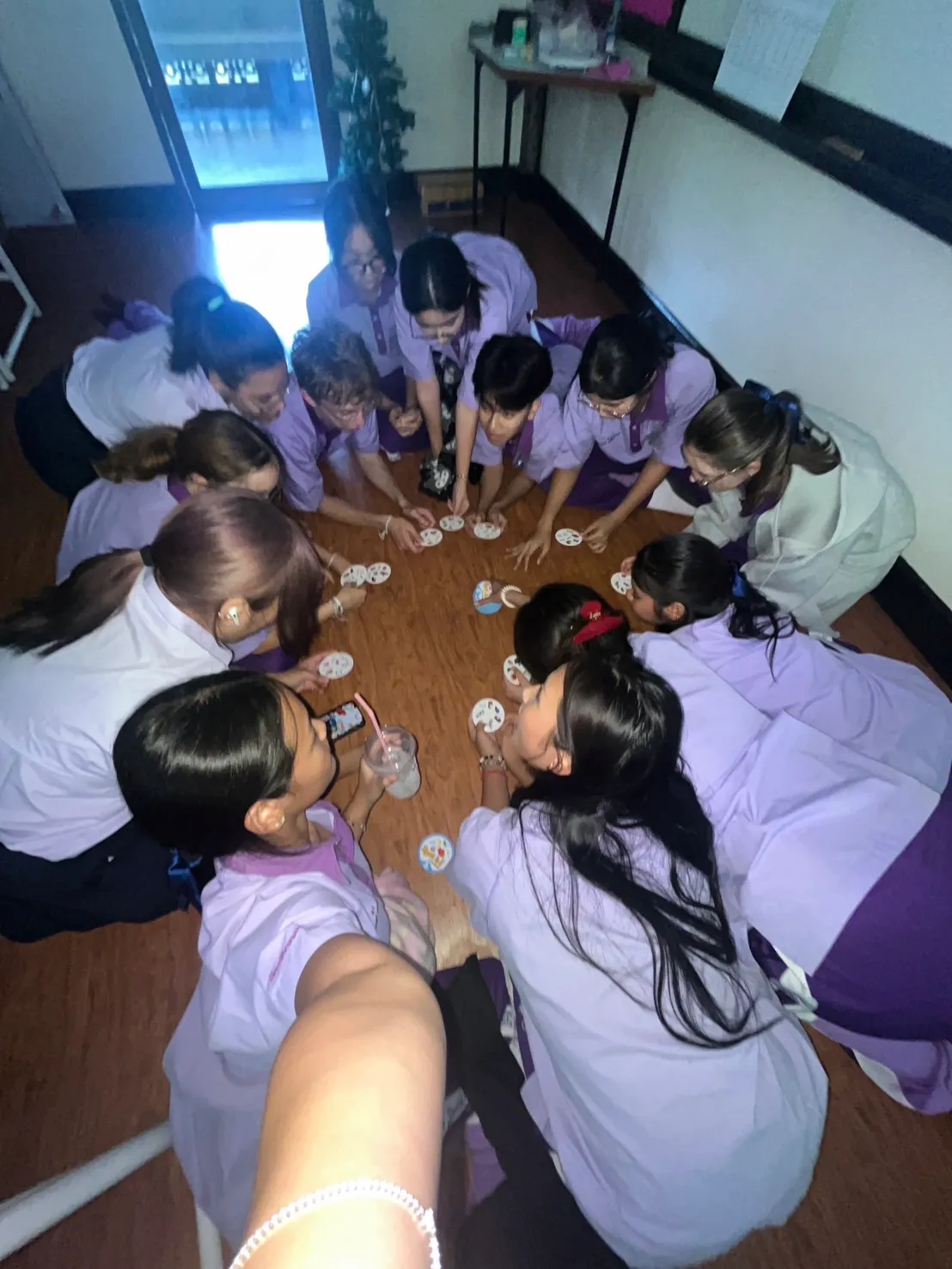 the teacher gave us a free period, so the kids from the class next door came over and we played spot-it.